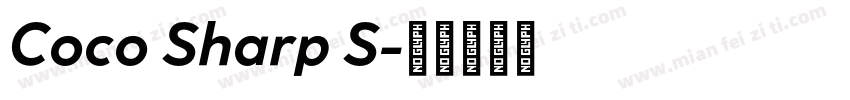 Coco Sharp S字体转换